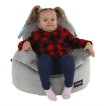 Casa si Gradina - Mobilier - Scaune si fotolii - Fotolii - Fotoliu tip sac, material textil gri, BABY TIPUL 2 - Infinity.ro