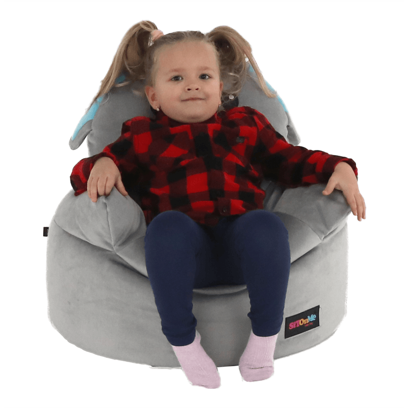 Casa si Gradina - Mobilier - Scaune si fotolii - Fotolii - Fotoliu tip sac, material textil gri, BABY TIPUL 2 - Infinity.ro