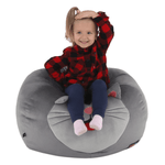 Casa si Gradina - Mobilier - Scaune si fotolii - Fotolii - Fotoliu tip sac, material textil gri, BABY TIPUL 1 - Infinity.ro
