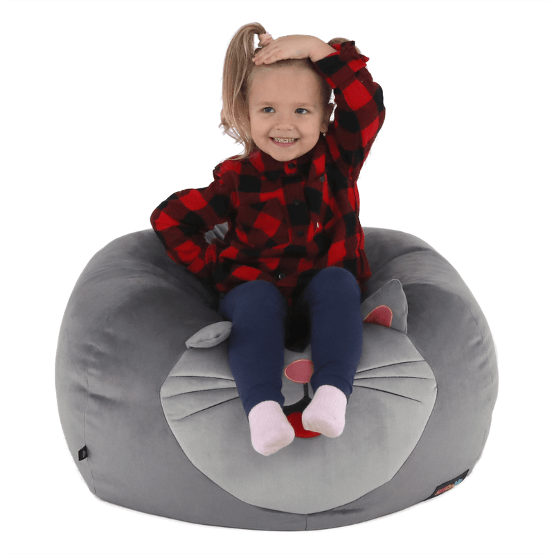 Casa si Gradina - Mobilier - Scaune si fotolii - Fotolii - Fotoliu tip sac, material textil gri, BABY TIPUL 1 - Infinity.ro