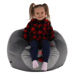 Casa si Gradina - Mobilier - Scaune si fotolii - Fotolii - Fotoliu tip sac, material textil gri, BABY TIPUL 1 - Infinity.ro