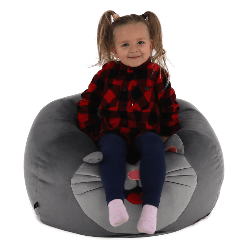 Casa si Gradina - Mobilier - Scaune si fotolii - Fotolii - Fotoliu tip sac, material textil gri, BABY TIPUL 1 - Infinity.ro