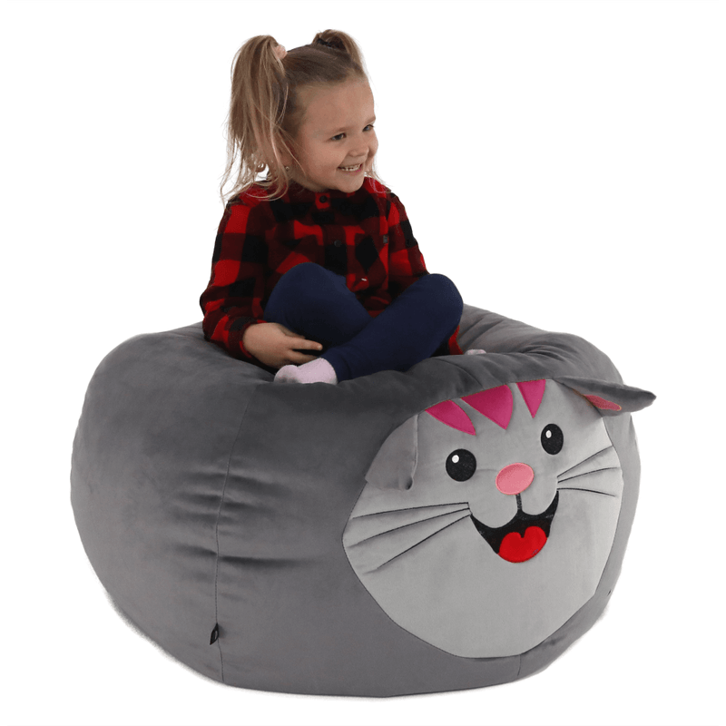 Casa si Gradina - Mobilier - Scaune si fotolii - Fotolii - Fotoliu tip sac, material textil gri, BABY TIPUL 1 - Infinity.ro