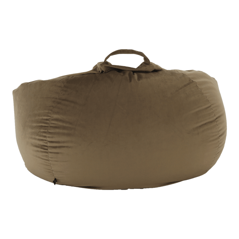 Casa si Gradina - Mobilier - Scaune si fotolii - Fotolii - Fotoliu tip sac, material textil gri-maro TAUPE, TRIKALO - Infinity.ro