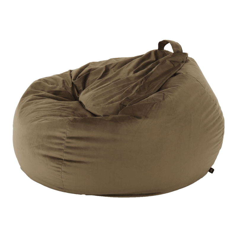 Casa si Gradina - Mobilier - Scaune si fotolii - Fotolii - Fotoliu tip sac, material textil gri-maro TAUPE, TRIKALO - Infinity.ro