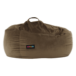 Casa si Gradina - Mobilier - Scaune si fotolii - Fotolii - Fotoliu tip sac, material textil gri-maro TAUPE, TRIKALO - Infinity.ro