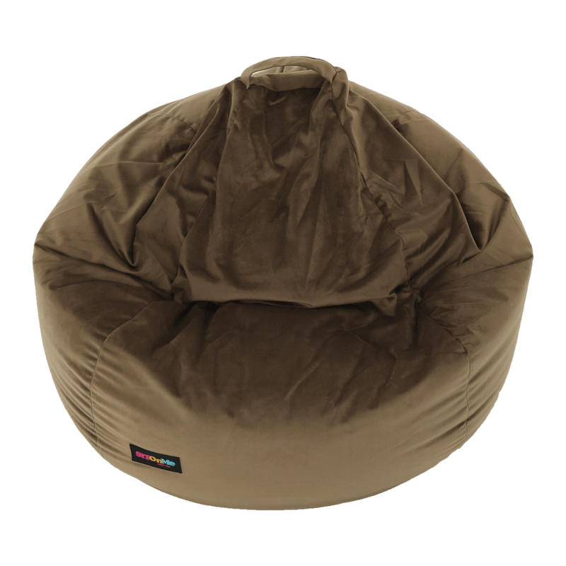 Casa si Gradina - Mobilier - Scaune si fotolii - Fotolii - Fotoliu tip sac, material textil gri-maro TAUPE, TRIKALO - Infinity.ro