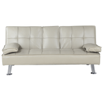 Casa si Gradina - Mobilier - Canapele si coltare - Coltare - Canapea extensibila, piele eco bej, GOLDIA NEW - Infinity.ro