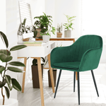 Casa si Gradina - Mobilier - Scaune si fotolii - Fotolii - Fotoliu de design, catifea Velvet smarald, ZIRKON - Infinity.ro