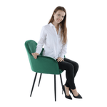 Casa si Gradina - Mobilier - Scaune si fotolii - Fotolii - Fotoliu de design, catifea Velvet smarald, ZIRKON - Infinity.ro