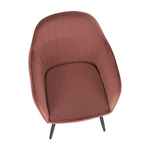 Casa si Gradina - Mobilier - Scaune si fotolii - Fotolii - Fotoliu de design, catifea Velvet roz maroniu, ZIRKON - Infinity.ro