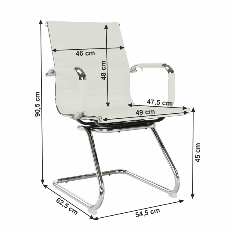 Casa si Gradina - Mobilier - Scaune si fotolii - Scaune - Scaun de sedinta, alb, AZURE 2 NEW TYP 2 - Infinity.ro