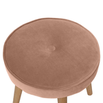 Casa si Gradina - Mobilier - Scaune si fotolii - Tabureti - Taburet, catifea Velvet roz/maro, SAIDA - Infinity.ro