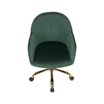 Casa si Gradina - Mobilier - Scaune si fotolii - Fotolii - Fotoliu de birou, verde material Velvet /auriu, EROL - Infinity.ro