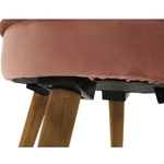 Casa si Gradina - Mobilier - Scaune si fotolii - Tabureti - Taburet, catifea Velvet roz/maro, SAIDA - Infinity.ro
