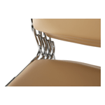 Casa si Gradina - Mobilier - Scaune si fotolii - Scaune - Scaun conferinta, piele ecologica maro, BULUT - Infinity.ro