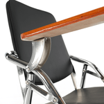 Casa si Gradina - Mobilier - Scaune si fotolii - Scaune - Scaun conferinta cu masuta, negru/natural, SONER - Infinity.ro