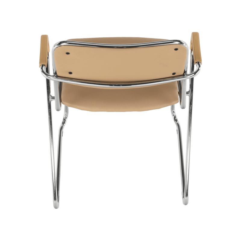 Casa si Gradina - Mobilier - Scaune si fotolii - Scaune - Scaun conferinta, piele ecologica maro, DERYA - Infinity.ro