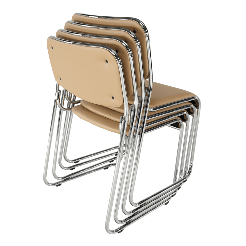 Casa si Gradina - Mobilier - Scaune si fotolii - Scaune - Scaun conferinta, piele ecologica maro, BULUT - Infinity.ro