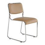 Casa si Gradina - Mobilier - Scaune si fotolii - Scaune - Scaun conferinta, piele ecologica maro, BULUT - Infinity.ro