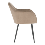 Casa si Gradina - Mobilier - Scaune si fotolii - Fotolii - Fotoliu de design, catifea Velvet gri maroniu Taupe, ZIRKON - Infinity.ro