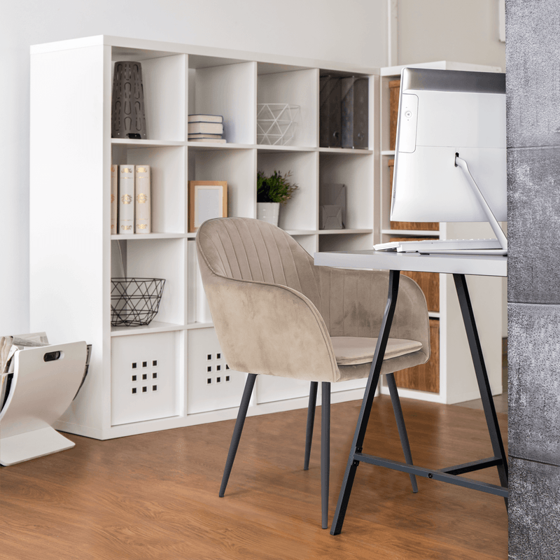Casa si Gradina - Mobilier - Scaune si fotolii - Fotolii - Fotoliu de design, catifea Velvet gri maroniu Taupe, ZIRKON - Infinity.ro
