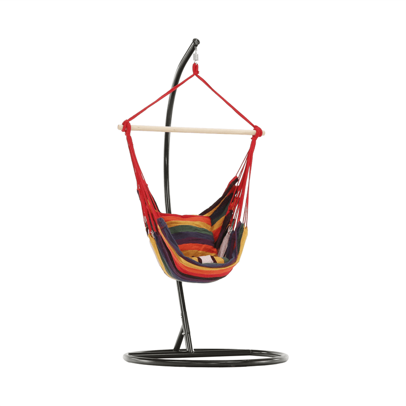 Casa si Gradina - Gradina si terasa - Balansoare si hamace - Hamace si suporturi - Hamac din panza agatat, rosu, NIKOLO NEW - Infinity.ro