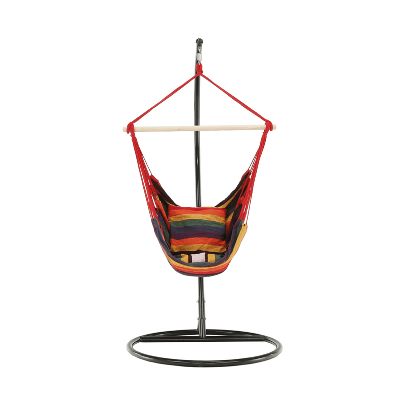 Casa si Gradina - Gradina si terasa - Balansoare si hamace - Hamace si suporturi - Hamac din panza agatat, rosu, NIKOLO NEW - Infinity.ro