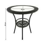 Casa si Gradina - Gradina si terasa - Mobilier exterior - Seturi mobila gradina - Set ratan de gradina 1+2, maro, LASAN - Infinity.ro