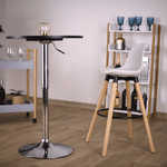 Casa si Gradina - Mobilier - Scaune si fotolii - Scaune - Scaun bar, alb/fag, EVANS - Infinity.ro