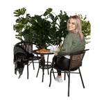 Casa si Gradina - Gradina si terasa - Mobilier exterior - Seturi mobila gradina - Set ratan de gradina 1+2, maro, LASAN - Infinity.ro