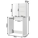 Casa si Gradina - Mobilier - Comode si corpuri - Masute de toaleta - Masuta de toaleta/toaleta, alb, BELEZA - Infinity.ro