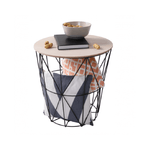 Casa si Gradina - Mobilier - Mese si birouri - Birouri - Masuta auxiliara, natural/negru, NANCER TYP 3 - Infinity.ro