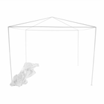 Casa si Gradina - Gradina si terasa - Umbrele si pavilioane - Corturi evenimente - Cort de gradina pentru party, alb, 3x3 m, TEKNO TYP 1 - Infinity.ro