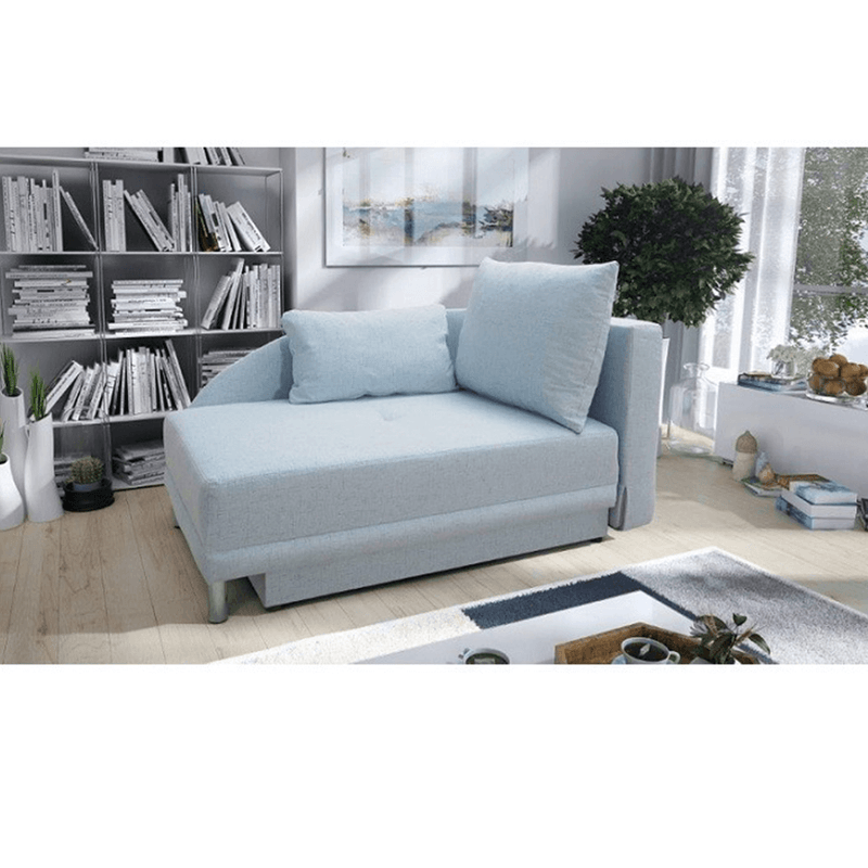 Casa si Gradina - Mobilier - Canapele si coltare - Coltare - Canapea, albastru deschis, extensibila, de dreapta, LAUREL - Infinity.ro