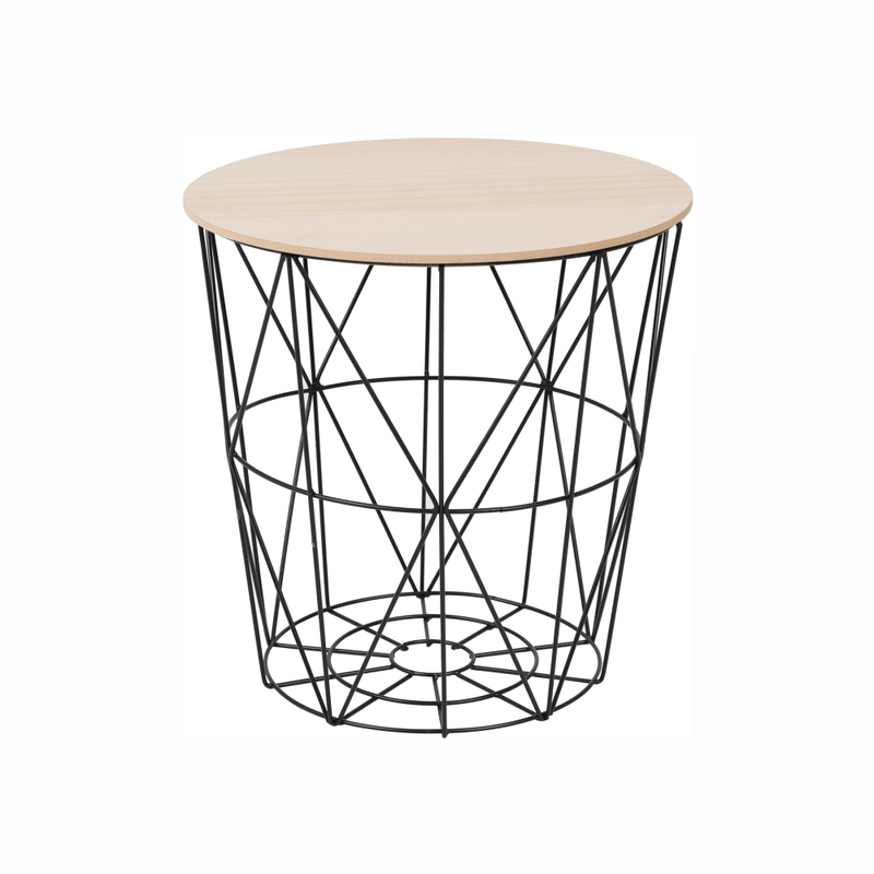 Casa si Gradina - Mobilier - Mese si birouri - Birouri - Masuta auxiliara, natural/negru, NANCER TYP 2 - Infinity.ro