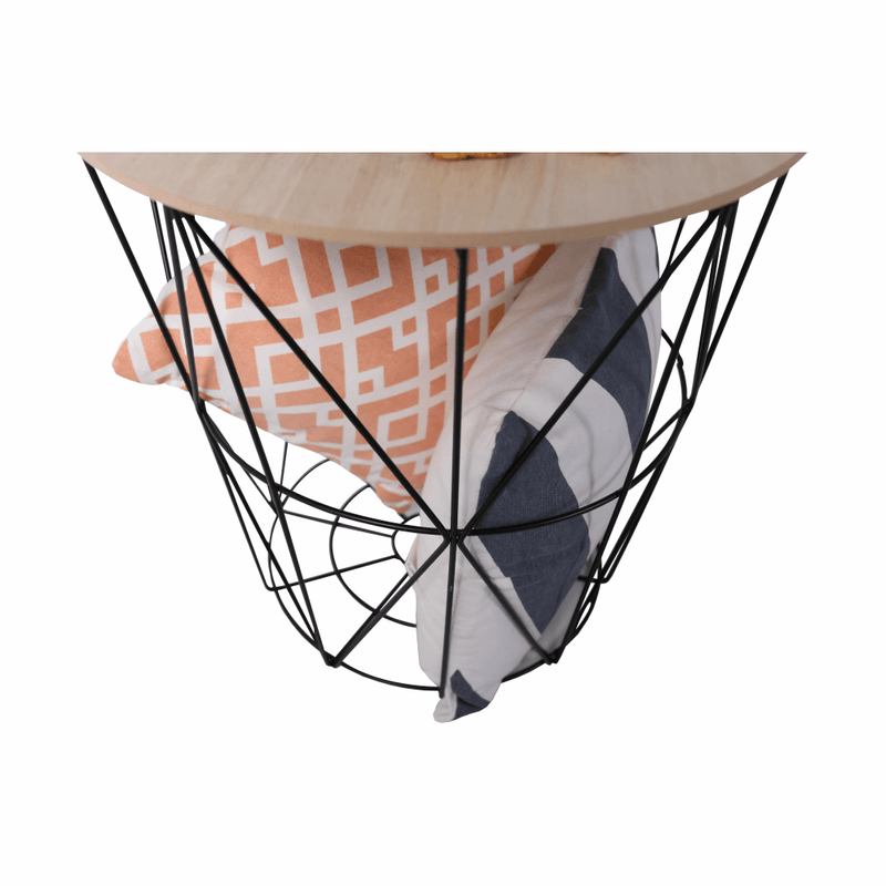 Casa si Gradina - Mobilier - Mese si birouri - Birouri - Masuta auxiliara, natural/negru, NANCER TYP 2 - Infinity.ro