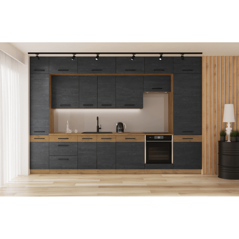 Casa si Gradina - Mobilier - Dulapuri si sifoniere - Dulapuri - Dulap superior, stejar lancelot/gri mat, VEGA 40 G-72 1F - Infinity.ro