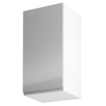 Casa si Gradina - Mobilier - Dulapuri si sifoniere - Dulapuri - Dulap superior, alb/gri extra lucios, stanga, AURORA G40 - Infinity.ro