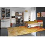 Casa si Gradina - Mobilier - Dulapuri si sifoniere - Dulapuri - Vitrina 1D1W1S, alb/stejar sonoma, TEYO - Infinity.ro