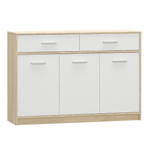 Casa si Gradina - Mobilier - Comode si corpuri - Comode - Comoda 3D2S, alb/stejar sonoma, TEYO - Infinity.ro