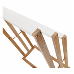 Casa si Gradina - Sanitare - Suporturi si accesorii baie - Suporturi baie - Stand pt. prosoape, bambus/alb, KOMO NEW - Infinity.ro