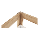 Casa si Gradina - Mobilier - Biblioteci si rafturi - Etajere - Etajera corner, alb/bambus natural, FONG - Infinity.ro