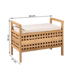 Casa si Gradina - Mobilier - Organizare si depozitare - Bancute - Banca, bambus natural/bej, TOLOSA - Infinity.ro