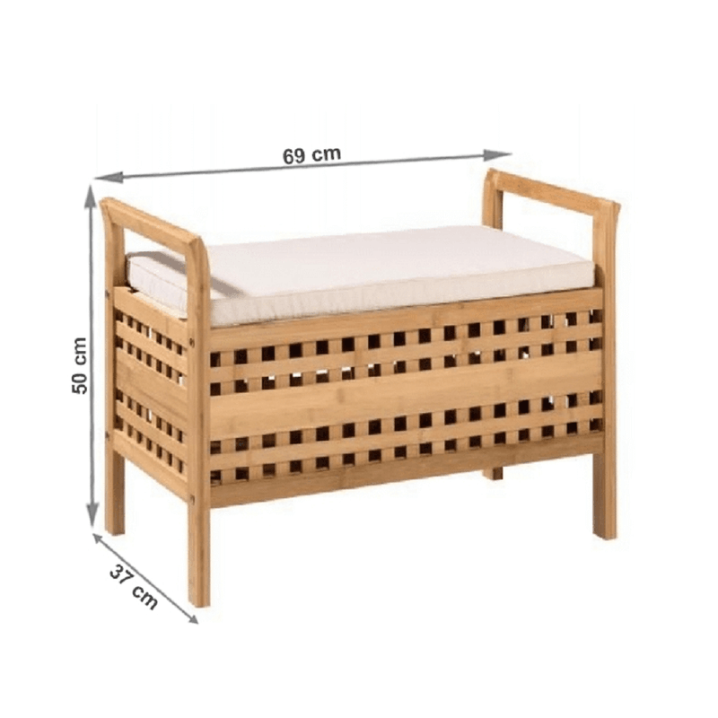 Casa si Gradina - Mobilier - Organizare si depozitare - Bancute - Banca, bambus natural/bej, TOLOSA - Infinity.ro