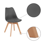 Casa si Gradina - Mobilier - Scaune si fotolii - Scaune - Scaun, gri/fag, BALI 2 NEW - Infinity.ro