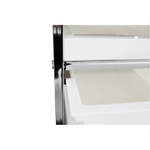 Casa si Gradina - Mobilier - Biblioteci si rafturi - Rafturi - Raft portabil, alb/crom, CORFU - Infinity.ro