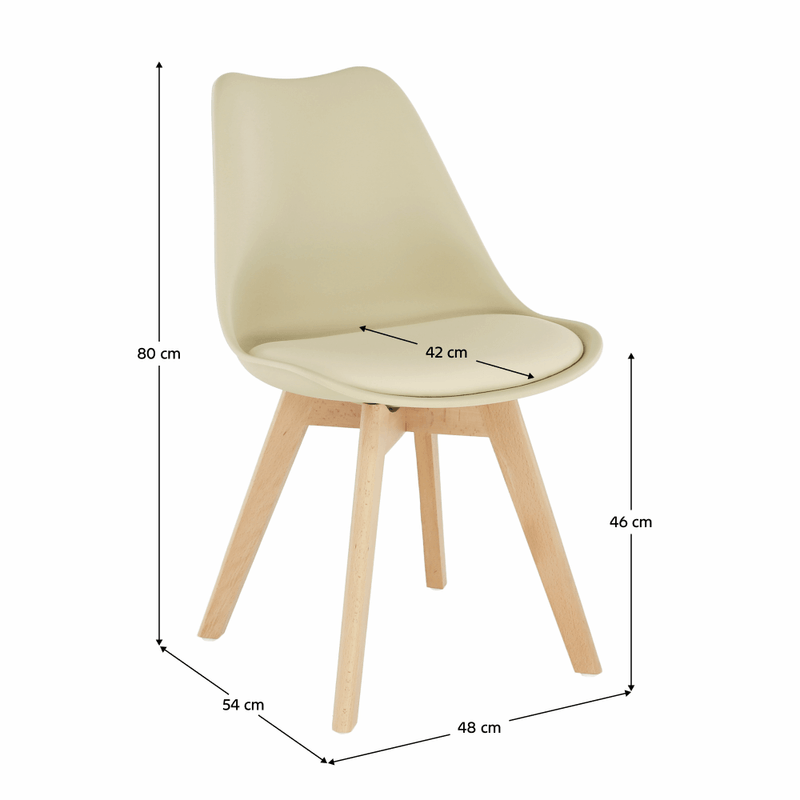 Casa si Gradina - Mobilier - Scaune si fotolii - Scaune - Scaun,  cappuccino vanilie/fag, BALI 2 NEW - Infinity.ro