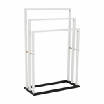 Casa si Gradina - Sanitare - Suporturi si accesorii baie - Suporturi baie - Suport pt. prosoape, alb/negru, KOMO NEW - Infinity.ro