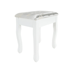 Casa si Gradina - Mobilier - Comode si corpuri - Masute de toaleta - Masuta de toaleta cu taburet, alb/argintiu, LINET NEW - Infinity.ro